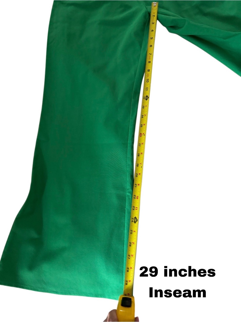 Commense Emerald Green Wide-Leg pants with V-Neck with Tie Waist Jacket. - Picture 7 of 8